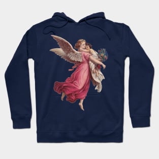 Vintage Victorian Era Christmas Angel Hoodie